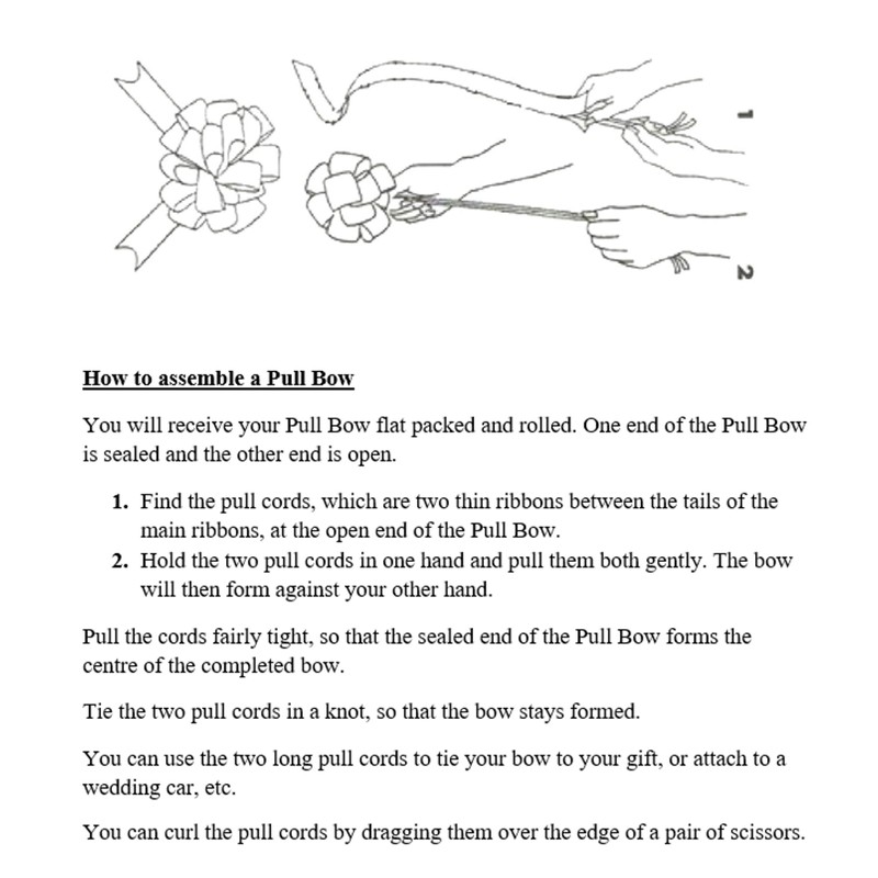 Pull Bow White 30 mm