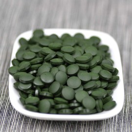250g (0.55LB) Green Natural Spirulina Tea Tablet 1000 Pills Herbal Tea Scented Tea Flower Tea Botanical Tea Herbs Tea Green Tea Raw Tea Green Flowers Tea Chinese Tea
