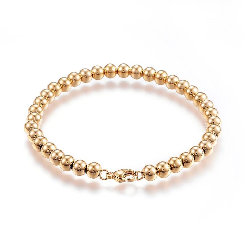 Pulsera Acero Inoxidable 304 Bolas De Acero 19.5 Cms X
