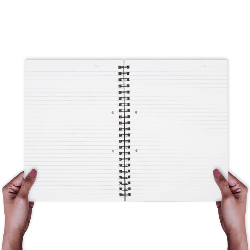 Infinity A4 Lined Wirebound Notebook Spiral Journal Notebook (Pack of