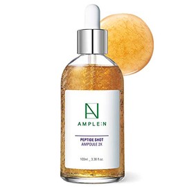 AMPLE:N Peptide Shot Ampoule 2X – Intensive Age Defying Concentrate Face Serum with Peptide Threads – Erasing Wrinkles and Improve Firmness – Lifting Sagging Skin – Plump, Repairs Skin, 3.38 fl.oz.