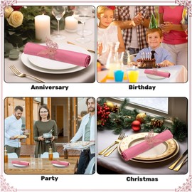100pcs Napkin Rings 3D Butterfly Shape Frosted Paper Napkin Holder for Birthday Dining Weddings Anniversary Restaurant Party Banquet Table Decor