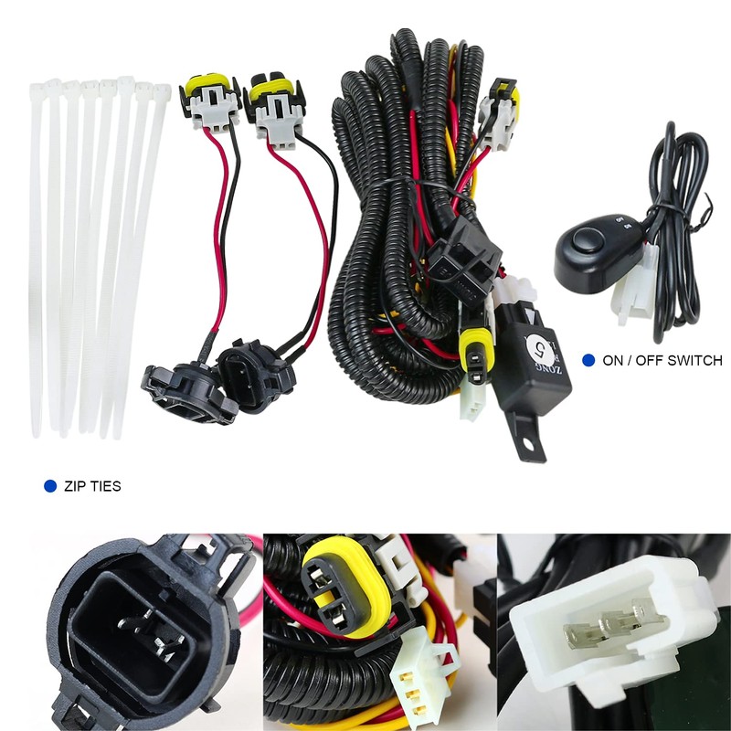 SPEC-D TUNING Smoke Fog Lights + Bulbs + Switch Compatible
