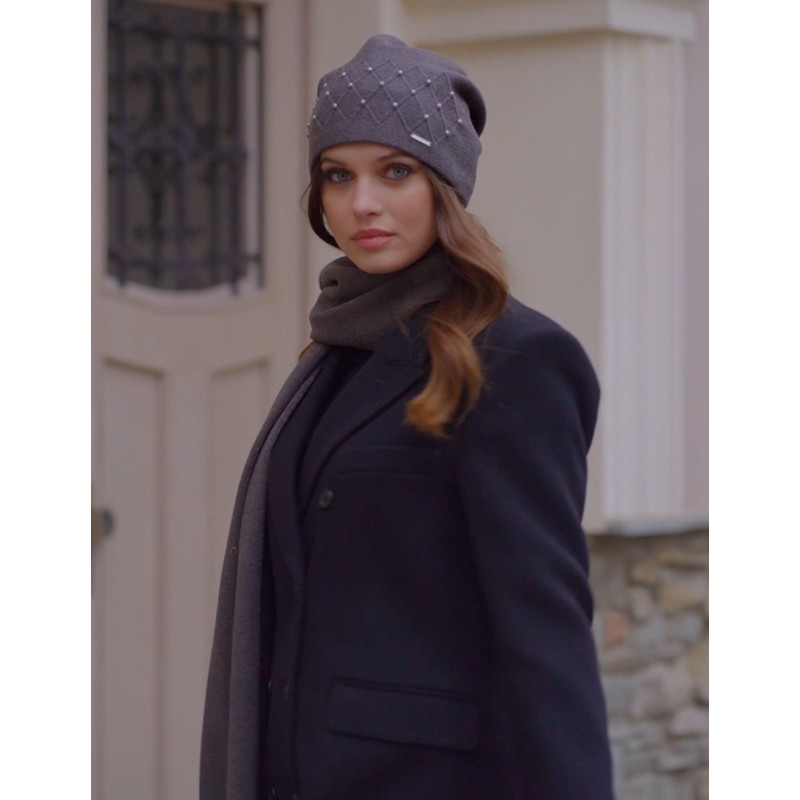 VIVISENCE Women's Winter Hat Headgear Warm Thick Patterned 7002, Made