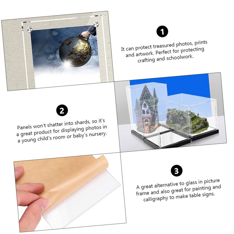 Ciieeo 10 Pcs Transparent Acrylic Multi Functional DIY Supplies for