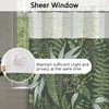 Xiazhilaio No Hook Plant Shower Curtain with Snap in Liner,