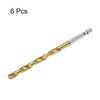 sourcing map 6pcs 1/4" Hex Shank Twist Drill Bits 6.5mm