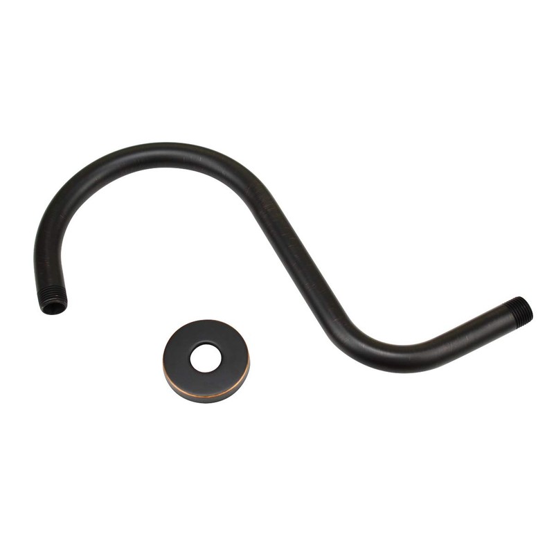 Purelux Goose Neck Shower Arm Made of Stainless Steel, Oil