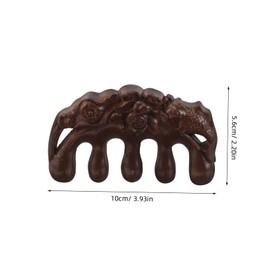 Gatuida Massage Wooden Comb for Scalp Care Natural Sandalwood Wide Tooth Hair Massager Smooth Texture for Hair Detangling and Improvement Portable and Comfortable Design