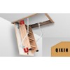 QIXIN 4Pcs Attic Ladder Hinge Herringbone Ladder Tie Rod Attic