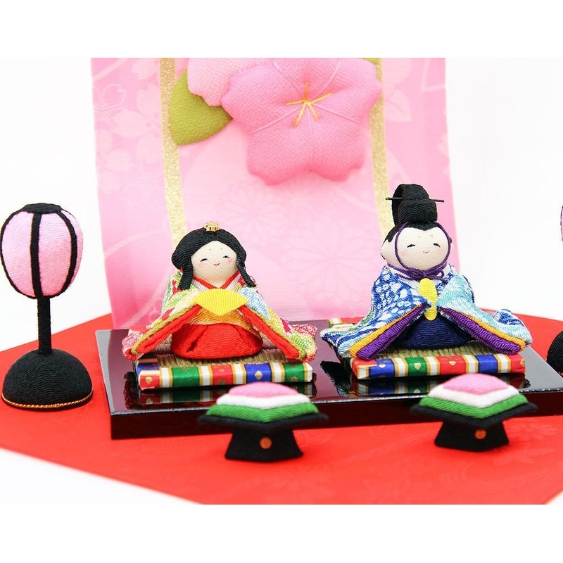 Hanakicho Warabe Hina Dolls, Compact, Mini, Chirimen Crepe, Crafted