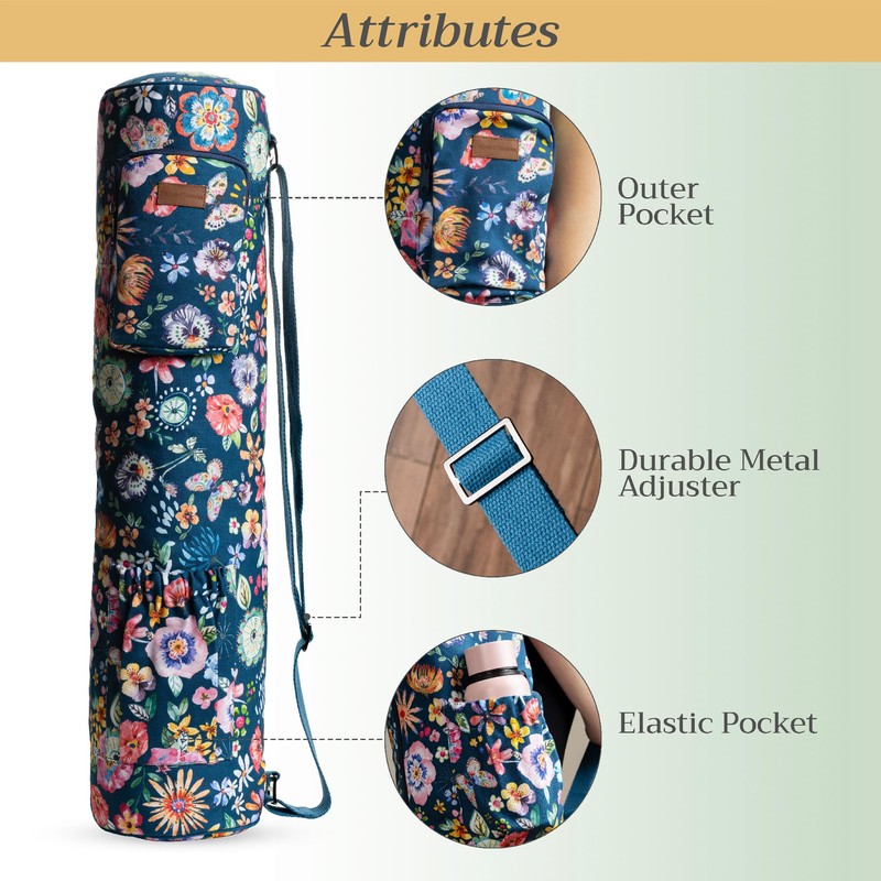 Maison d'Hermine Yoga Mat bag,Cylindrical bag for Woman&Men, yoga mat