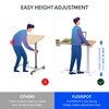 FLEXISPOT Mobile Standing Desk with Wheels Pneumatic Laptop Desk Rolling