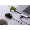 Optische Maus, USB, kabelgebunden, tragbar, für Laptop, Notebook, MacBook, Schwarz