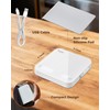 Tuni Rechargeable Mini Coffee Scale with Timer, 2kg/0.1g Accurate Espresso