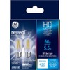 GE Reveal LED Light Bulbs, 60 Watt, A15 Ceiling Fan