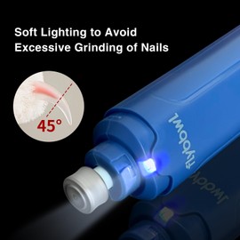 FLYBBWL Dog Nail Grinder Quiet: Silent Grind Pro Dog Nail Trimmers - Cat Nail Clippers for Indoor Cats - Dog Nail Trimmers for Large Medium Small Dogs and Cats