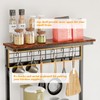 Furologee Kitchen Bakers Rack with Power Outlet, Microwave Oven Stand