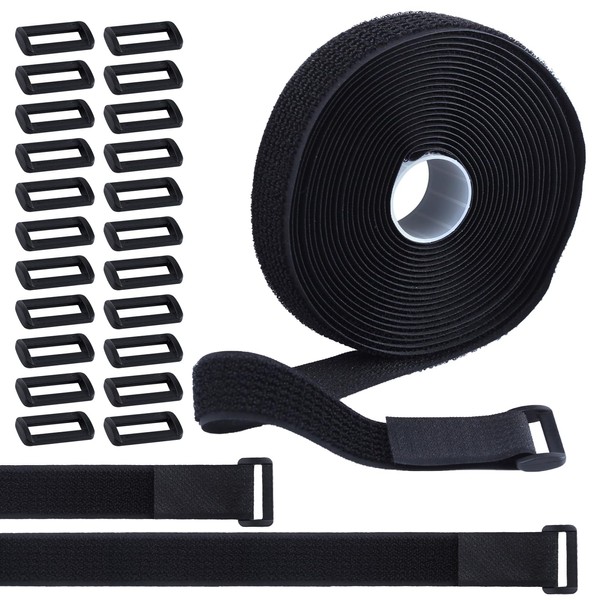 GOLD DEER 16Ft x 1In Adjustable Cable Straps with 25