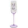Shudehill Giftware Gold Speckle Birthday Special Age Colourful Flute Glass