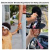 NVENF Silicone Key Ring Bracelet Bangles for Women Portable House