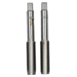 AB Tools M12 x 1.25mm Metric Tap Set, Tungsten Steel, Taper and Plug Thread Cutter TD011