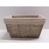 Brightroom Small Woven Twisted Paper Rope Tapered Basket Gray 10.25"