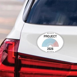 Project 2026 Protest Magnet, No Kings in America Magnet, Anti-Trump, Resist Racism Car Decal, Resist Fascism - 6" x 4.5"