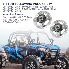 RALBDX 2 Set Front/Rear Wheel Hub Bearing Studs Brake Disc Rotor Compatible With 2014-2023 RZR XP 1000, RZR XP 4 1000, 2018-2022 RZR RS1 Replace 5139265-067 19217-MAL-300 91001-KA4-003 19226-MEB-670