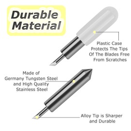 THANMAO 10 cuchillas de corte de repuesto compatibles con Joy, corte de tela de vinilo de carburo estándar compatibles con Joy Machine