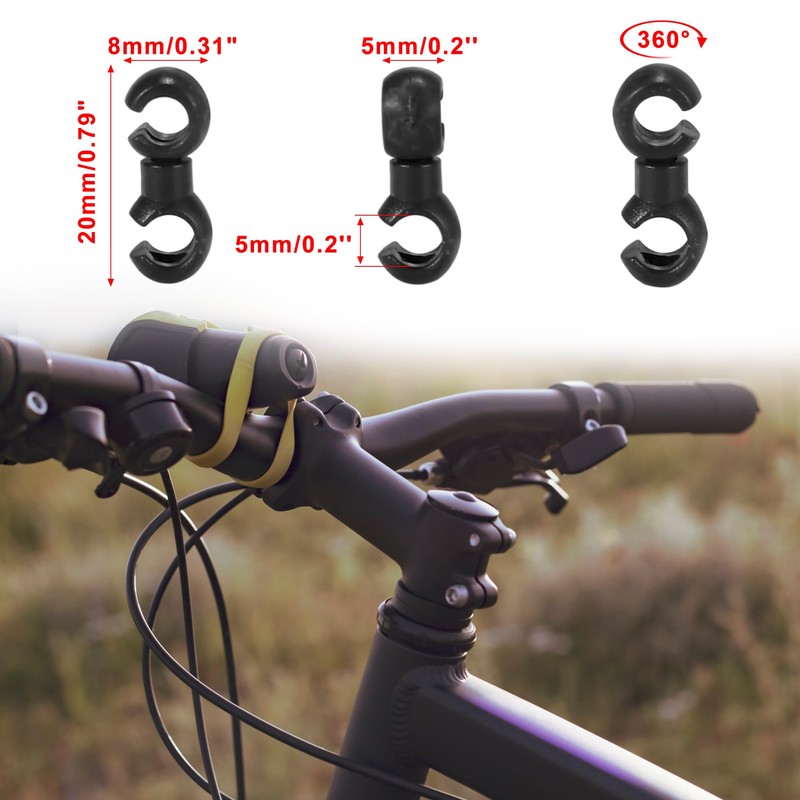 X AUTOHAUX Motorcycle Brake Cable Clips Cable Holder Brake Wire