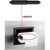 Toilet Paper Holder Roller 2pcs Black Color Plastic Toilet Tissue