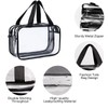 Auseibeely Clear Toiletry Bag for Women Men, Portable Large Travel