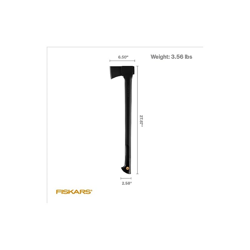 Fiskars 28" Chopping Axe - Ultra-Sharp Blade for Felling Trees