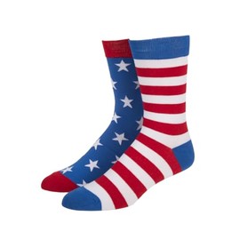 Bioworld American Flag Stars & Stripes Mens Crew Socks
