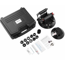 ZUOS Bike Rack for Car Roof, Vacuum Suction Cup Bicycle Carrier Aluminium Alloy Roof Rack, with 5 Adapters for Most Bikes, 9x100mm/12x100mm/15x100mm/15x110mm/20x100mm/20x110mm (10" Suction Cup)