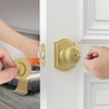 goldenwarm 8 Pack Brushed Gold Privacy Door Knobs Interior for