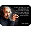 Schatzmix Tin Sign with Saying Einstein Chaotic Desk Metal Sign