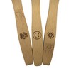 Children's Bamboo Toothbrushes Set of 3 with Bamboo Wood Handle