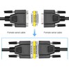 VISSQH DB15 Female to Female Coupler Adapter Male, DB15 15