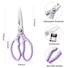 AWinjoy Kitchen Scissors, Sharp Kitchen Shears Dishwasher Safe Heavy Duty,Purple