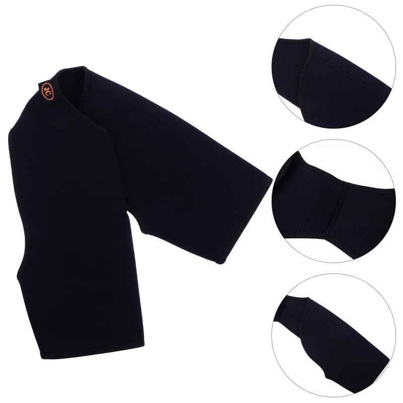 EXCEART Double Shoulder Brace Stability Compression Sleeve Back Shoulder Support