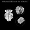 uxcell M6 x 16mm Plastic Phillips Machine Screws with Nuts
