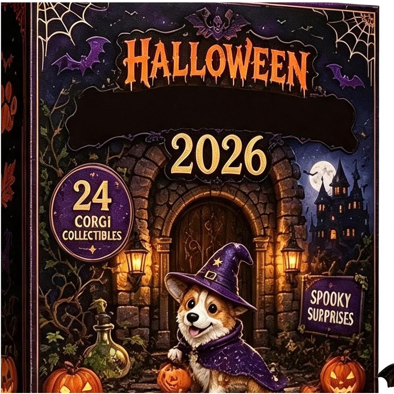 Calendario de Cuenta Atrás Halloween 2026 – Perro Acrílico 2D