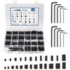 1145PCS 25 Sizes Metric & SAE Set Screw Assortment Kit,12.9