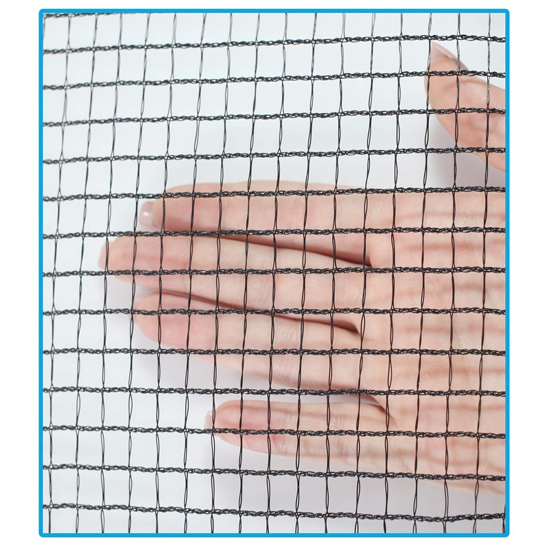 KidKusion Non-Retractable Driveway Safety Net, Black, 18' | Outdoor Barrier;