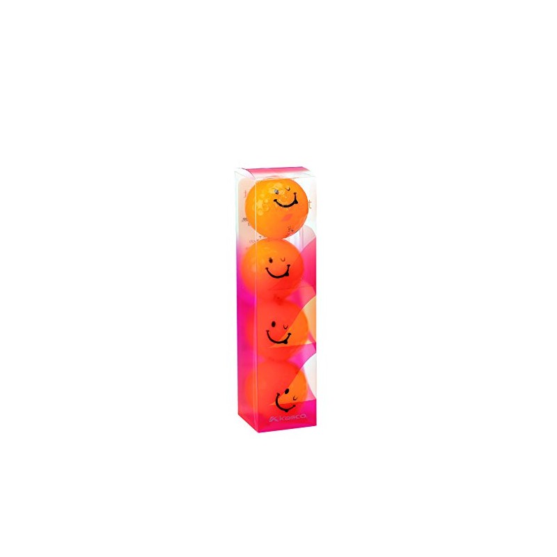 Kasco Kira SWEET Character Golf Balls, Pack of 4, Orange