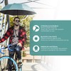Primo Supply Wearable Hands-Free Umbrella Sun Rain Blocker Fishing Outdoor