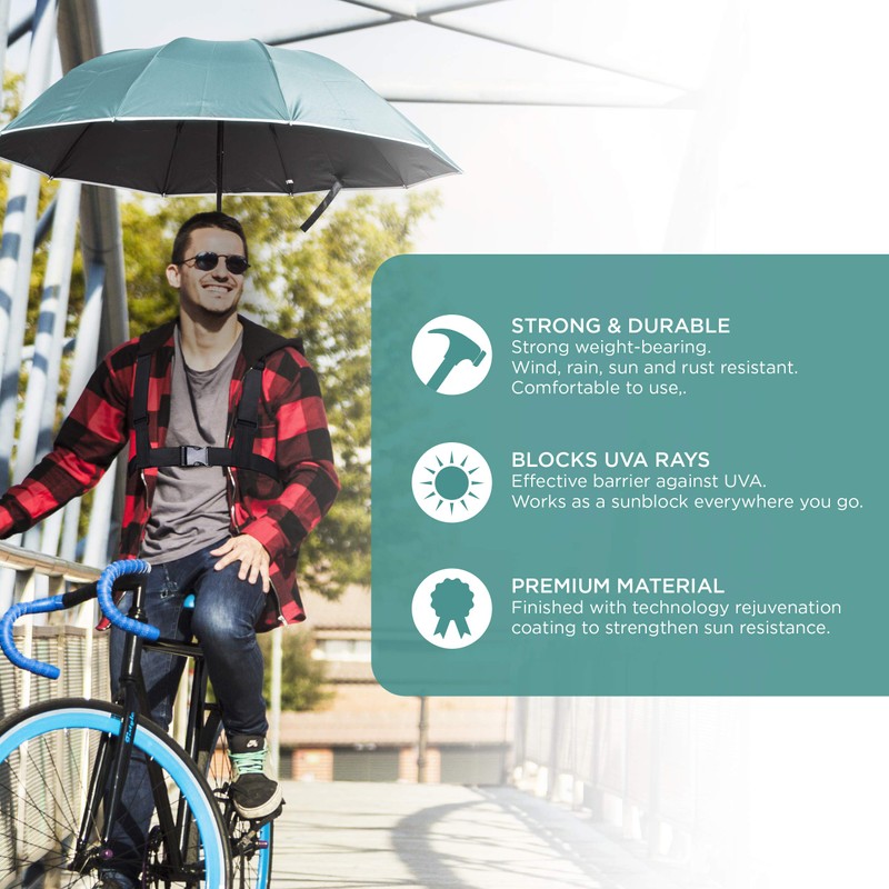 Primo Supply Wearable Hands-Free Umbrella Sun Rain Blocker Fishing Outdoor
