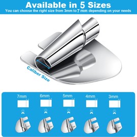 Pack of 5 Sewing Accessories, Sewing Machine Accessories, Sewing Accessories, Sewing Machine Accessories, Sewing Accessories for Sewing Machine, Accessories, Stainless Steel Sewing Rolled Hem Presser